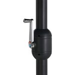 vidaXL Parasol d'extérieur et poteau en aluminium 460x270 cm Bleu
