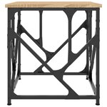 vidaXL Table basse chêne sonoma 45x45x47 5 cm bois d'ingénierie