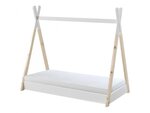 Lit Tipi - blanc/naturel -  avec matelas 140