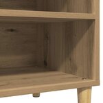 vidaXL Armoire à disques chêne artisanal 84 5x38x48 cm bois ingénierie