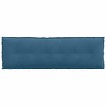 vidaXL Coussin de Dos Bleu 160 x 50 cm Tissu en velours côtelé