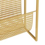 vidaXL Porte-revue Doré 35x15x45 cm Acier