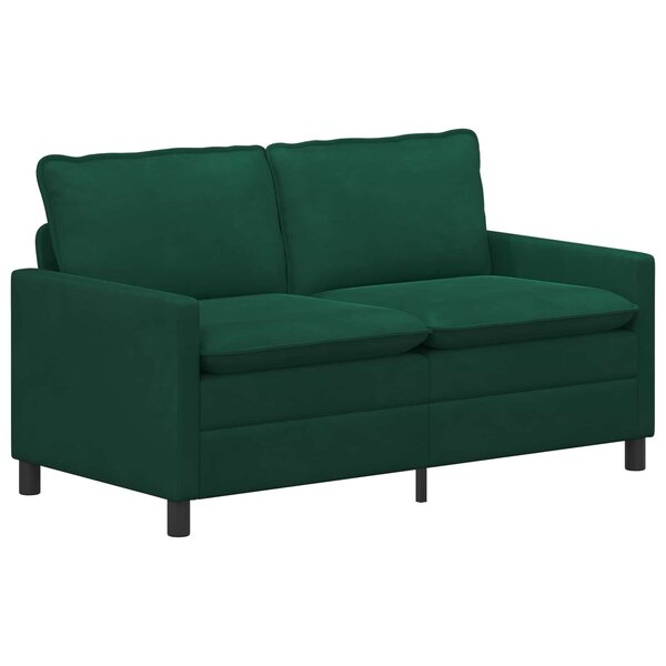 vidaXL Canapé Vert foncé 156 x 81 x 87 5 cm Velours