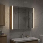 vidaXL Armoire Miroir de Salle de Bain Chêne Sonoma