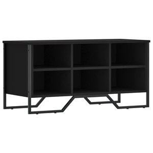 vidaXL Armoire à chaussures noir 90x38x45 5 cm bois d'ingénierie