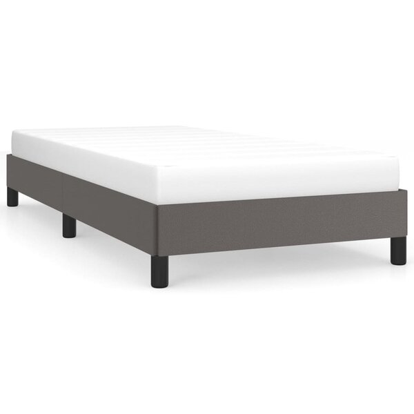 vidaXL Cadre de lit sans matelas gris 100x200 cm similicuir