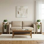 vidaXL Support de Plante 2 pièces Chêne Sonoma 30 x 30 x 60 cm