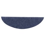vidaXL Tapis d'escalier autocollants 5 pièces 56 x 17 x 3 cm Bleu Demi-rond