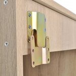 vidaXL Meuble de salle de bain 9 Pièces avec lavabo et robinet Beige