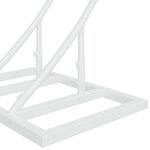 vidaXL Arche de mariage Blanc 220 x 45 x 200 cm Acier