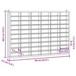 vidaXL Vitrine de collection en bois avec 60 compartiments
