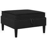 vidaXL Ensemble de meubles pour le salon 4 Pièces Noir Tissu