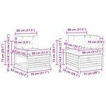 vidaXL Ensemble de canapés d'extérieur 6 pc Naturel et gris clair