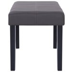 Banquette pouf tabouret meuble banc 106 cm gris synthétique 3002207