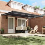 vidaXL Cadre d'auvent Anthracite 450 × 300 cm