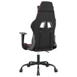 vidaXL Chaise de jeu Noir et rouge Similicuir