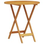 vidaXL Ensemble bistro pliant 3 Pièces Marron Bois d'Acacia Massif