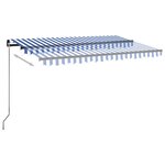 vidaXL Store banne électrique avec LED et capteur 4 5 x 3 5 m