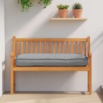 vidaXL Coussin de palette pour siège / dossier Gris 120x50x12 cm Tissu Oxford