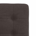 vidaXL Chaises à manger lot de 4 marron foncé tissu