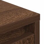 vidaXL Buffet haut chêne marron 29 5x34x119 5 cm bois d'ingénierie