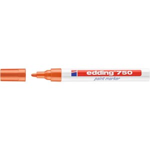 Marqueur Peinture 750 Orange Pointe Moyenne 2-4 mm EDDING