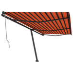 vidaXL Auvent automatique sur pied 600x350 cm Orange/marron