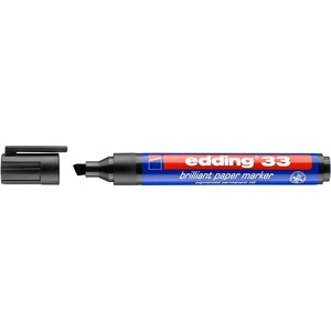Marqueur papier encre brillante 33 noir 1-5 mm x 10 EDDING