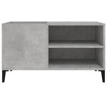 vidaXL Armoire à disques gris béton 84 5x38x48 cm bois d'ingénierie