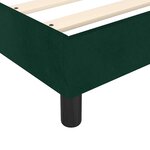 vidaXL Sommier à lattes de lit et matelas Vert foncé 140x200cm Velours