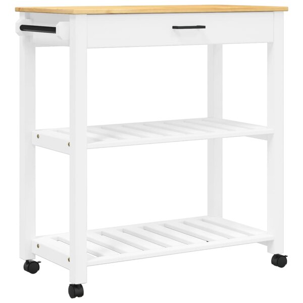 vidaXL Chariot de cuisine MONZA 84x40x90 cm bois massif de pin