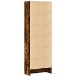 vidaXL Buffet haut avec LED chêne fumé 69x32 5x200cm bois d’ingénierie