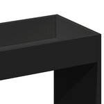 vidaXL Buffet haut noir 63x33x140 cm bois d'ingénierie