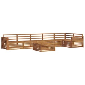 vidaXL Ensemble de canapés d'extérieur 7 pc Naturel