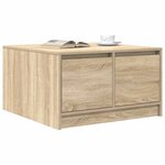 vidaXL Table basse avec tiroirs chêne sonoma 70 5x70x40 cm