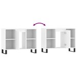 vidaXL Armoire de salle de bain blanc 80x33x60 cm bois d'ingénierie