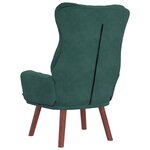 vidaXL Fauteuil relaxant Vert foncé 69 x 74 x 93 cm Velours