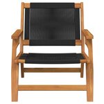 vidaXL Mobilier de jardin 2 Pièces Noir 78 x 67 x 73cm