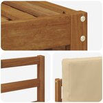 vidaXL Ensemble de canapés d'extérieur 4 pc Naturel et Beige
