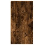 vidaXL Table de chevet Chêne fumé 35x34x65 cm Bois d'ingénierie