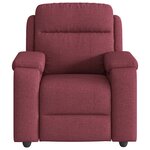 vidaXL Fauteuil de massage inclinable Rouge bordeaux Tissu