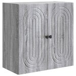 vidaXL Armoire Murale Sonoma gris 59 x 31 x 60 cm Bois d'ingénierie