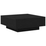 vidaXL Table basse Chêne noir 80 x 80 x 31 cm