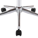 vidaXL Chaises pivotantes à manger lot de 6 blanc similicuir