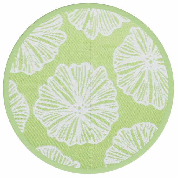 vidaXL Tapis d'extérieur ARAKIL vert Ø160 cm PP