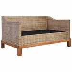 vidaXL Ensemble de canapés 2 Pièces avec coussins Rotin naturel