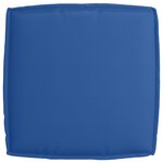 vidaXL Coussin pour assise de palette Bleu royal 60 x 60 x 12 cm