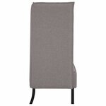 vidaXL Canapé à Haut Dossier 101cm Taupe tissu