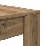 vidaXL Table à manger chêne artisanal 120x60x76 cm bois d'ingénierie