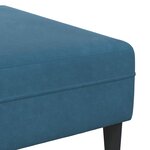 Ensemble de Canapés 3 Pièces Bleu Velours